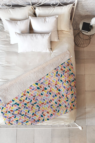 Hello Sayang Velvet Leaves Fleece Throw Blanket