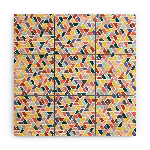 Hello Sayang Velvet Leaves Wood Wall Mural