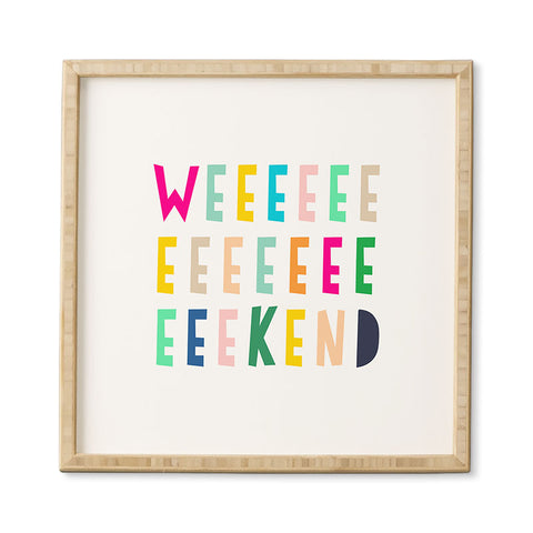 Hello Sayang Weekend Framed Wall Art