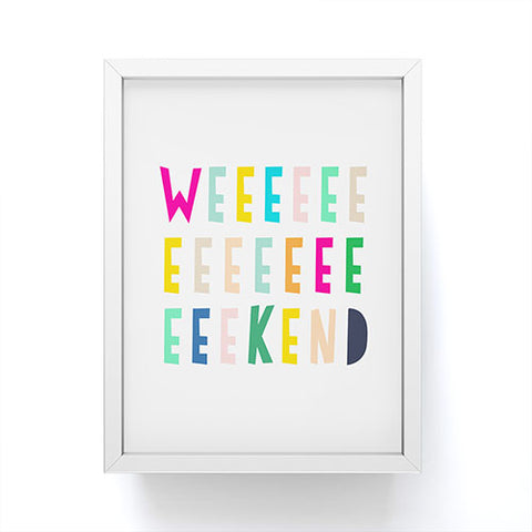 Hello Sayang Weekend Framed Mini Art Print