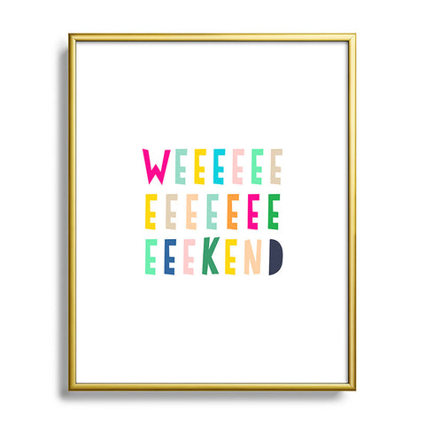 Hello Sayang Weekend Metal Framed Art Print