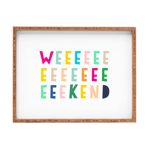 Hello Sayang Weekend Rectangular Tray