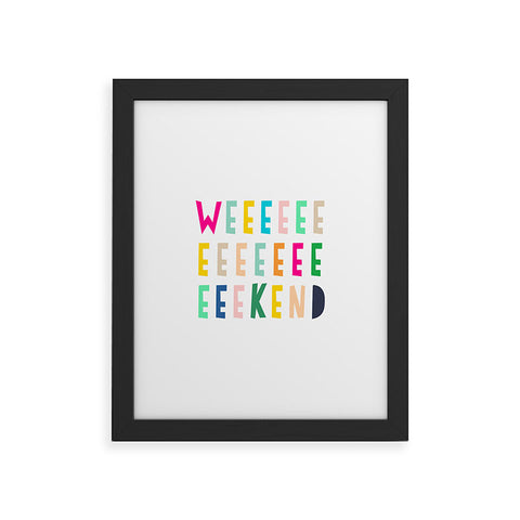 Hello Sayang Weekend Framed Art Print
