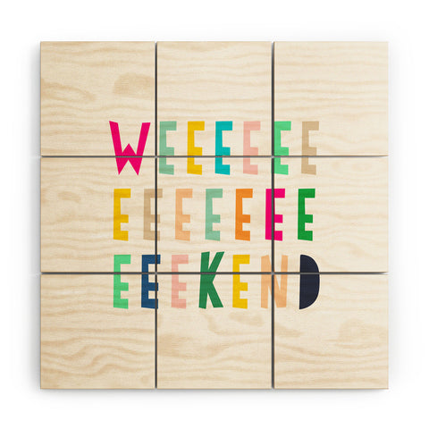 Hello Sayang Weekend Wood Wall Mural