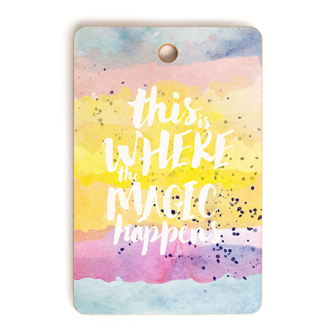 Hello Sayang Where The Magic Happens Cutting Board Rectangle