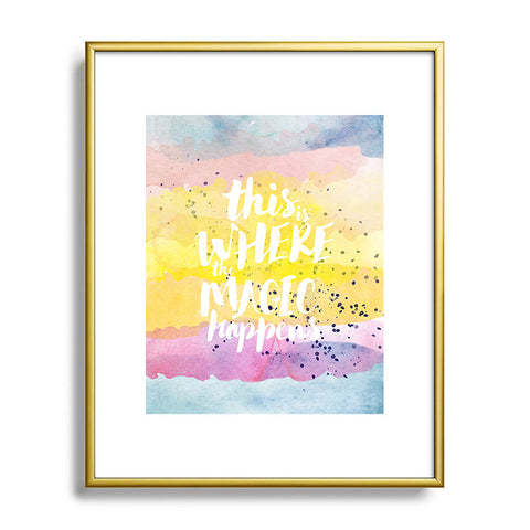 Hello Sayang Where The Magic Happens Metal Framed Art Print