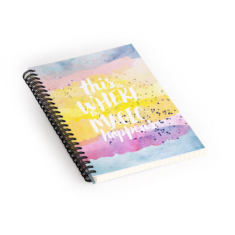 Hello Sayang Where The Magic Happens Spiral Notebook