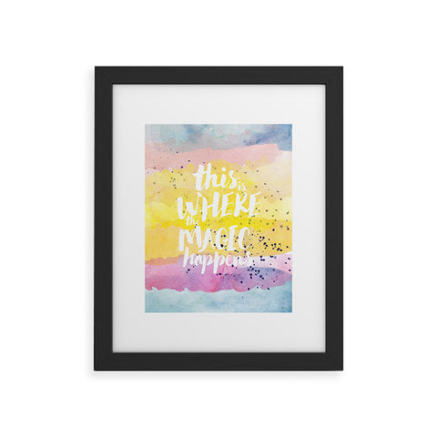 Hello Sayang Where The Magic Happens Framed Art Print