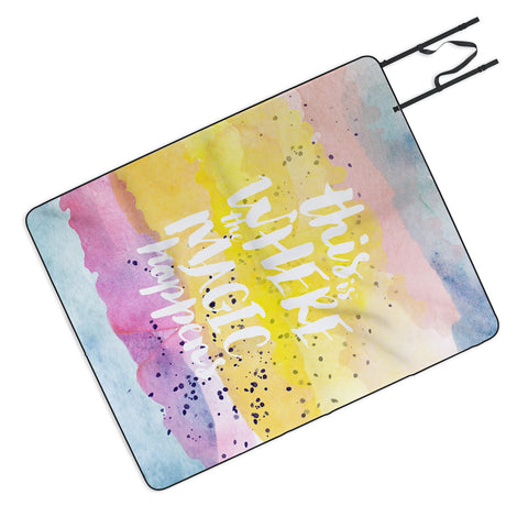 Hello Sayang Where The Magic Happens Picnic Blanket