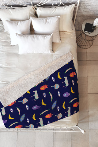 Hello Sayang World of Weird Fleece Throw Blanket