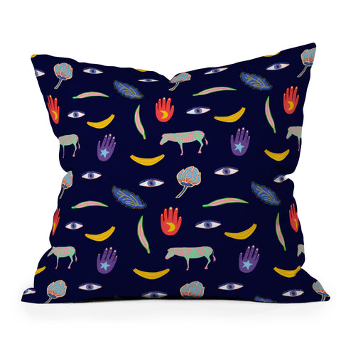 Hello Sayang World of Weird Throw Pillow