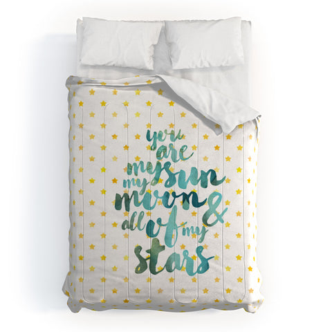 Hello Sayang You Are My Sun My Moon and All Of My Stars Comforter