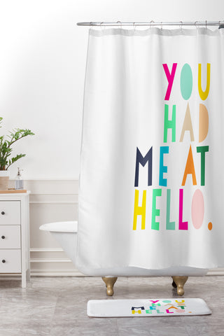 Hello Sayang You Had Me At Hello Shower Curtain And Mat