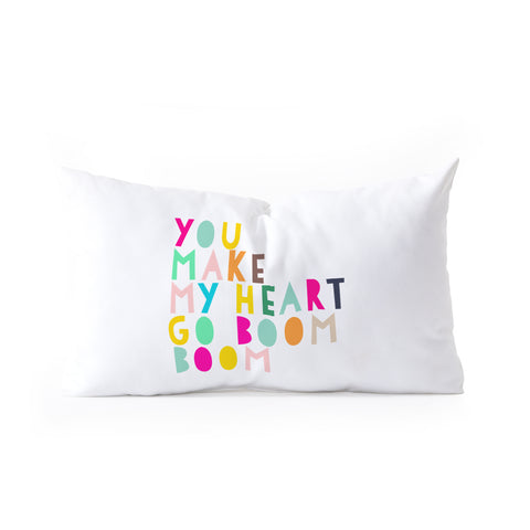 Hello Sayang You Make My Heart Go Boom Boom Oblong Throw Pillow