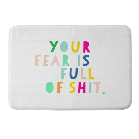 Hello Sayang Your Fear Is Full Of Shit Memory Foam Bath Mat