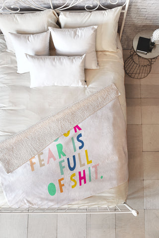 Hello Sayang Your Fear Is Full Of Shit Fleece Throw Blanket