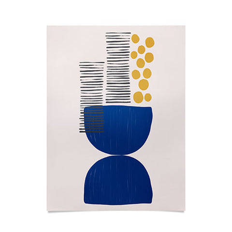 Hello Twiggs Abstract Fruit Bowl Poster