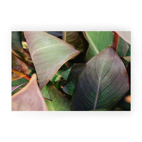 Hello Twiggs Abstract Leaves Welcome Mat