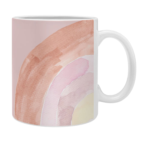 Hello Twiggs Abstract Watercolor Rainbow Coffee Mug