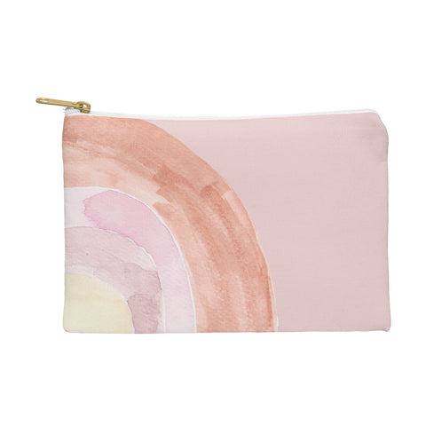 Hello Twiggs Abstract Watercolor Rainbow Pouch