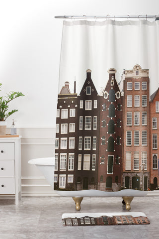 Hello Twiggs Amsterdam Shower Curtain And Mat