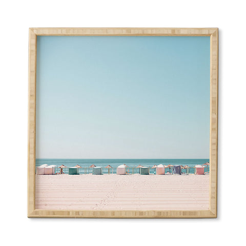 Hello Twiggs Beach Huts Framed Wall Art