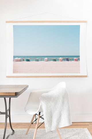 Hello Twiggs Beach Huts Art Print And Hanger