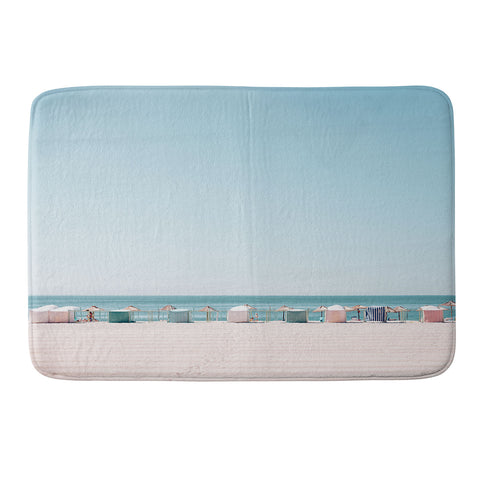 Hello Twiggs Beach Huts Memory Foam Bath Mat