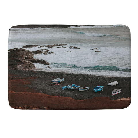 Hello Twiggs Black Sand Boats Memory Foam Bath Mat