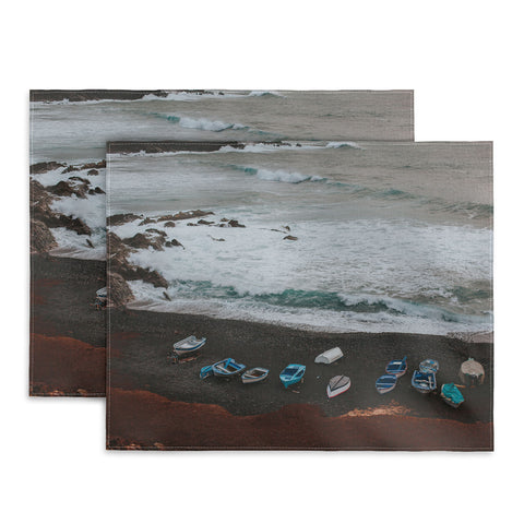Hello Twiggs Black Sand Boats Placemat