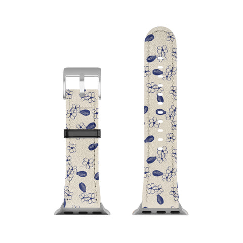 Hello Twiggs Blue Vase with Flowers Apple Watch Band