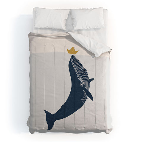 Hello Twiggs Blue Whale Comforter