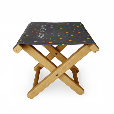 Hello Twiggs Bright and Merry Folding Stool