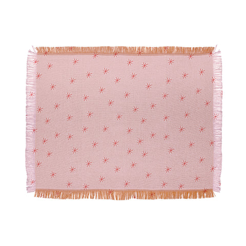 Hello Twiggs Candy Cane Stars Throw Blanket