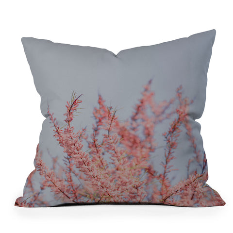 Hello Twiggs Cotton Candy Flowers Throw Pillow