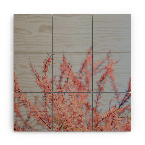 Hello Twiggs Cotton Candy Flowers Wood Wall Mural