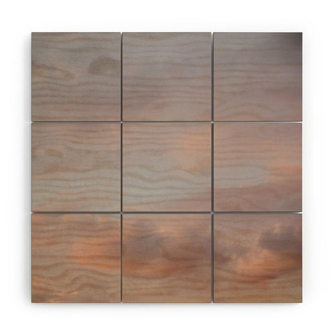 Hello Twiggs Cotton Candy Sky Wood Wall Mural