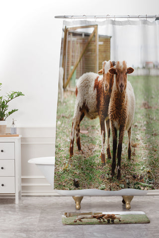 Hello Twiggs Counting Sheep Shower Curtain And Mat