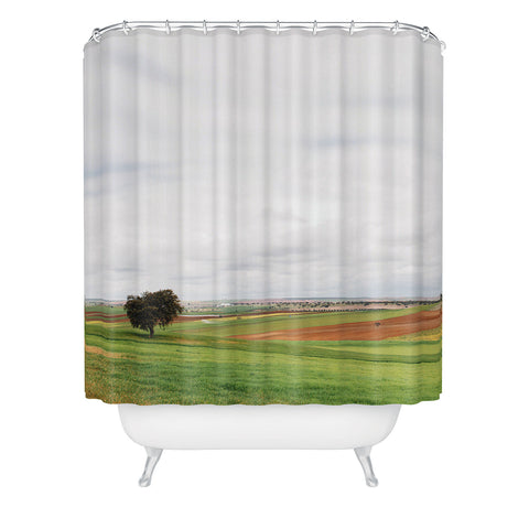 Hello Twiggs Country Field Shower Curtain