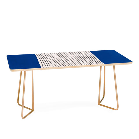 Hello Twiggs Dark Blue Abstract Coffee Table