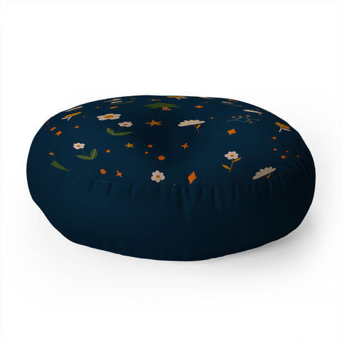Hello Twiggs Fall Forest Floor Pillow Round