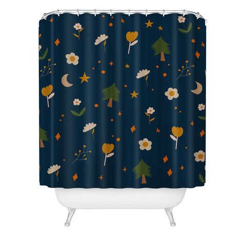 Hello Twiggs Fall Forest Shower Curtain