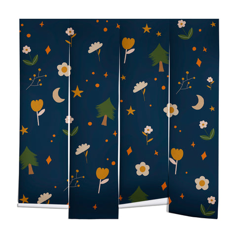 Hello Twiggs Fall Forest Wall Mural