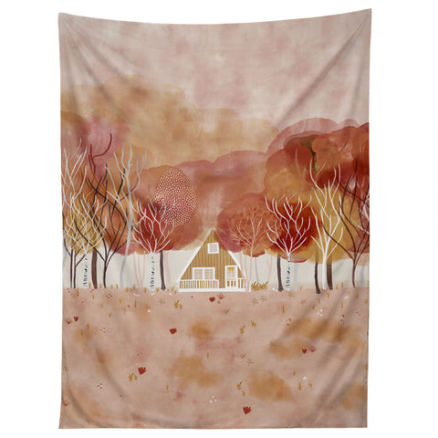 Hello Twiggs Fall House Tapestry