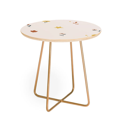 Hello Twiggs Florals and Leaves Round Side Table