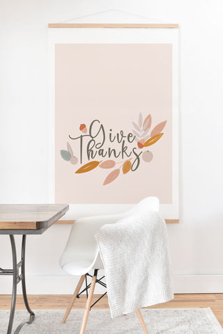 Hello Twiggs Give Thanks Celebration Art Print And Hanger