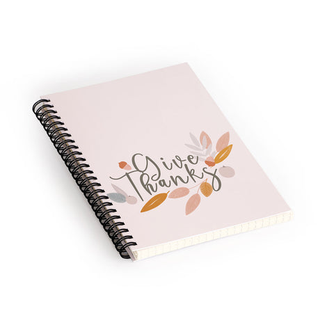 Hello Twiggs Give Thanks Celebration Spiral Notebook