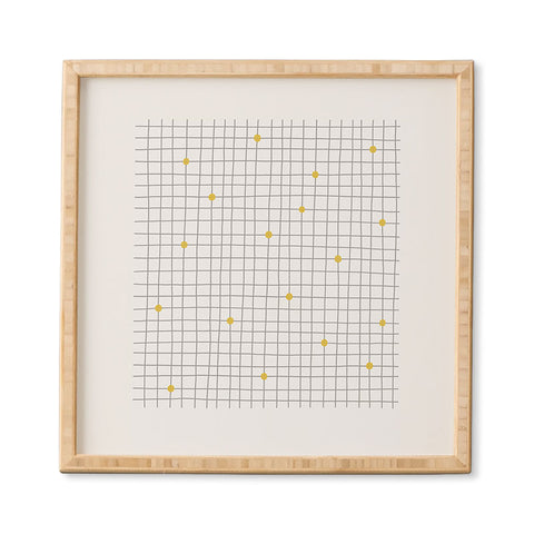 Hello Twiggs Grid and Dots Framed Wall Art