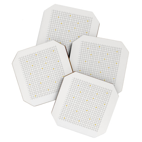 Hello Twiggs Grid and Dots Coaster Set