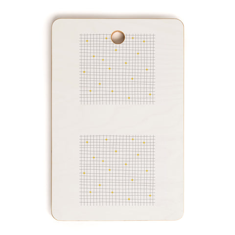 Hello Twiggs Grid and Dots Cutting Board Rectangle